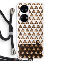 Poop emoji: Huawei P50 Transparant Hoesje met koord