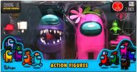 Among Us Action Figure 2-Pack (17cm) (Purple&Pink)