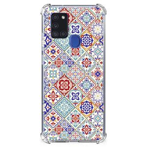 Samsung Galaxy A21s Anti-Shock Hoesje Tiles Color