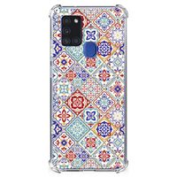 Samsung Galaxy A21s Anti-Shock Hoesje Tiles Color - thumbnail