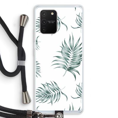Simple leaves: Samsung Galaxy S10 Lite Transparant Hoesje met koord