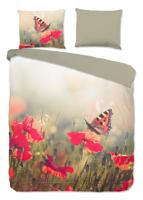 Good Morning Dekbedovertrek "bloemen en vlinders" - Multi - (200x200/220 cm) - Katoen
