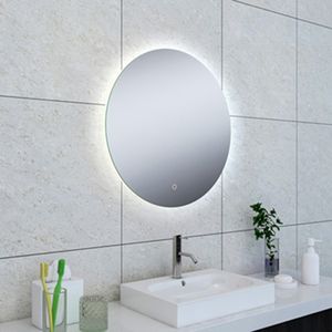 Badkamerspiegel Soul | 60 cm | Rond | Indirecte LED verlichting | Touch button | Met verwarming