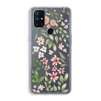 Botanical sweet flower heaven: OnePlus Nord N10 5G Transparant Hoesje