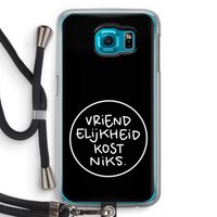 Vriendelijkheid: Samsung Galaxy S6 Transparant Hoesje met koord