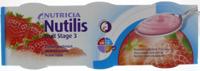 Nutricia Nutilis fruit stage 3 aardbei 3x150 gram