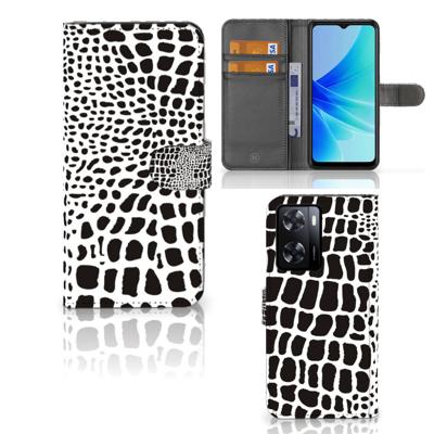 PPO A57 | A57s | A77 4G | Telefoonhoesje | Met pasjeshouder | Slangenprint