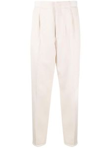 Zegna elasticated-ankles wool trousers - Tons neutres