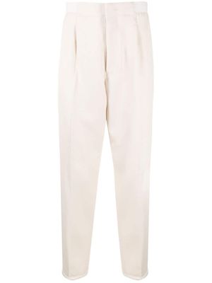 Zegna pantalon à chevilles élastiquées - Tons neutres