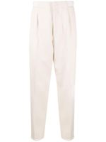 Zegna elasticated-ankles wool trousers - Tons neutres - thumbnail