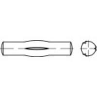 TOOLCRAFT 136487 Geleidepen met middenkerf (Ø x l) 8 mm x 80 mm Staal 100 stuk(s)