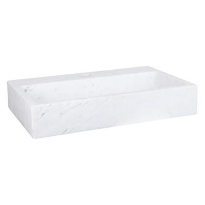 Differnz Flat fontein marmer - 38 x 24 x 8 cm - wit