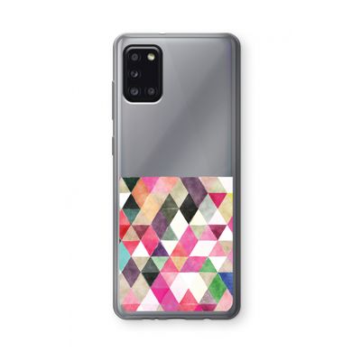 Gekleurde driehoekjes: Samsung Galaxy A31 Transparant Hoesje