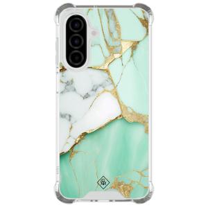 Samsung Galaxy A26 shockproof hoesje - Marmer mintgroen