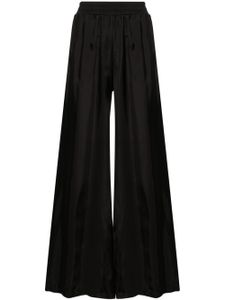 Fabiana Filippi pantalon palazzo à taille élastiquée - Noir