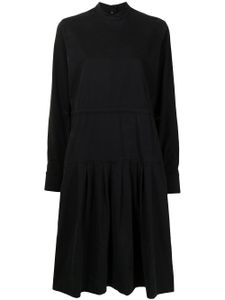 YMC robe mi-longue à lien de resserrage - Noir