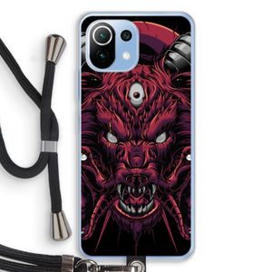 Hell Hound and Serpents: Xiaomi Mi 11 Lite Transparant Hoesje met koord