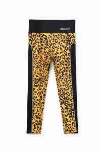 Slim fit legging met dierenprint - YELLOW - S