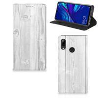 Huawei P Smart (2019) Book | Wallet Case | White Wood