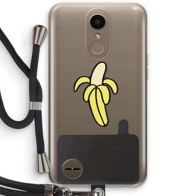 Banana: LG K10 (2017) Transparant Hoesje met koord