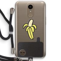 Banana: LG K10 (2017) Transparant Hoesje met koord