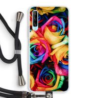 Neon bloemen: Huawei P Smart Pro Transparant Hoesje met koord