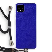 Majorelle Blue: Pixel 4 XL Transparant Hoesje met koord