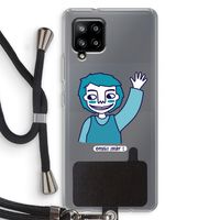 Zwaai: Samsung Galaxy A42 5G Transparant Hoesje met koord
