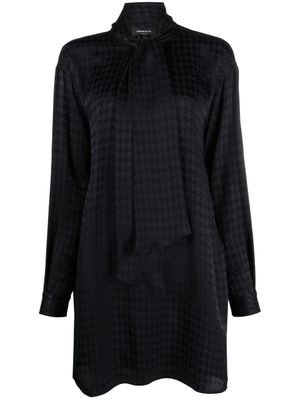 Fabiana Filippi robe courte à motif pied-de-poule - Bleu