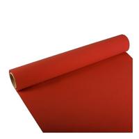 Tafelloper voor de diner tafel - rood - tissue papier - 300 x 40 cm - Tafels dekken