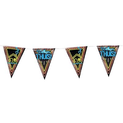 Paperdreams neon party vlag welkom thuis