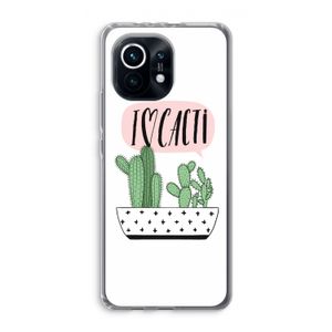 I love cacti: Xiaomi Mi 11 Transparant Hoesje