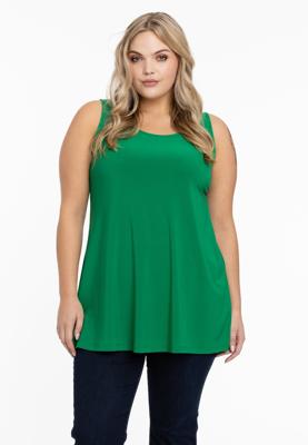 Yoek Top flare | Groen | Maat 46/48
