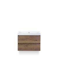 Maxx XL Badmeubelset 80 cm - Tabacco - Wastafel Just Zonder kraangat