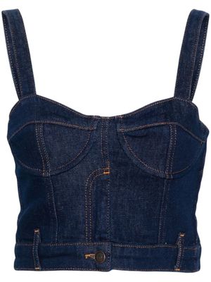 MOSCHINO JEANS chaussettes à patch logo - Bleu