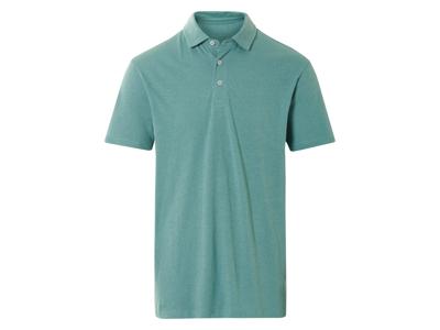 LIVERGY Heren poloshirt (Turquoise, L)