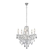 Trio Kroonluchter Luster Crystal 52cm 5-lichts grijs R1107-00 - thumbnail