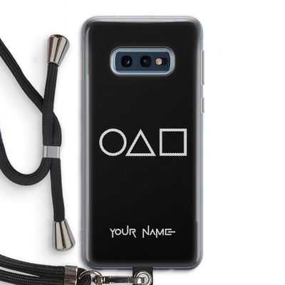 Squid Game: Samsung Galaxy S10e Transparant Hoesje met koord