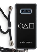 Squid Game: Samsung Galaxy S10e Transparant Hoesje met koord