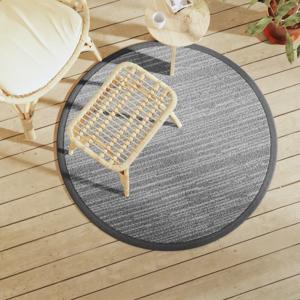 VidaXL Buitenkleed arakil ø120 cm polypropeen grijs