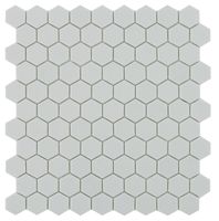 By Goof hexagon mozaiek mat voor vloer en wand 29,5 x 29,5 cm, light grey - thumbnail