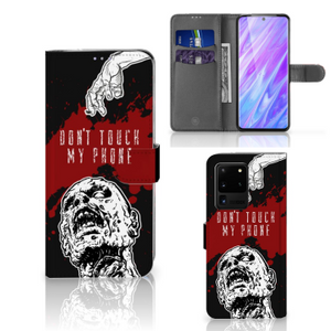 Samsung Galaxy S20 Ultra Portemonnee Hoesje Zombie Blood