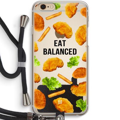 Eat Balanced: iPhone 6 / 6S Transparant Hoesje met koord