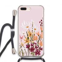 Painted wildflowers: iPhone 7 PLUS Transparant Hoesje met koord