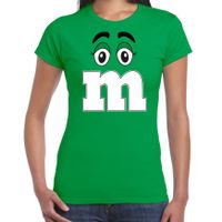 Verkleed t-shirt M voor dames - groen - carnaval/themafeest kostuum