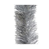 Kerst lametta guirlandes zilver 10 cm breed x 270 cm kerstboom versiering/decoratie   - - thumbnail