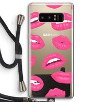 Bite my lip: Samsung Galaxy Note 8 Transparant Hoesje met koord Bite my lip: Samsung Galaxy Note 8 Transparant Hoesje met koord
