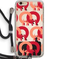 Dogs: iPhone 6 PLUS / 6S PLUS Transparant Hoesje met koord Dogs: iPhone 6 PLUS / 6S PLUS Transparant Hoesje met koord
