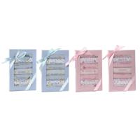 Slabbetjesset Home ESPRIT Roze Hemelsblauw Katoen 19 x 29 x 3 cm (4 Stuks)
