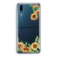 Zonnebloemen: Huawei P20 Transparant Hoesje
